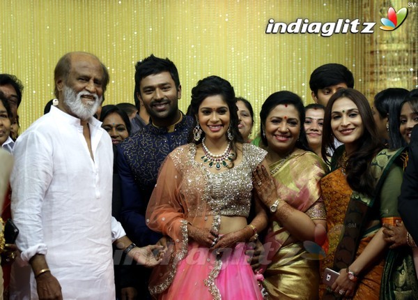 Bhagyaraj's son Shanthan And Keerthi Wedding Reception