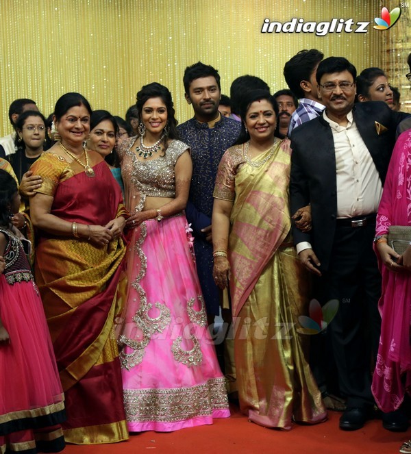 Bhagyaraj's son Shanthan And Keerthi Wedding Reception