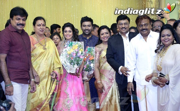 Bhagyaraj's son Shanthan And Keerthi Wedding Reception