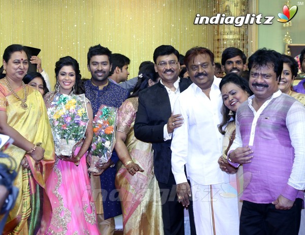 Bhagyaraj's son Shanthan And Keerthi Wedding Reception