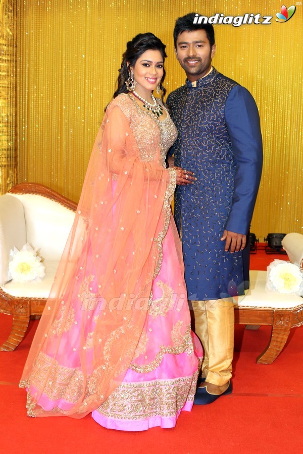 Bhagyaraj's son Shanthan And Keerthi Wedding Reception