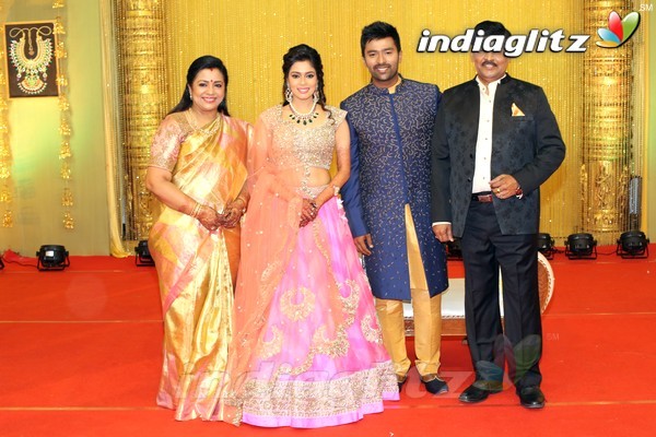 Bhagyaraj's son Shanthan And Keerthi Wedding Reception