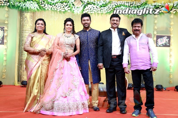 Bhagyaraj's son Shanthan And Keerthi Wedding Reception