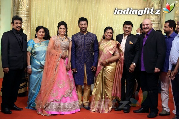 Bhagyaraj's son Shanthan And Keerthi Wedding Reception