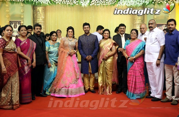 Bhagyaraj's son Shanthan And Keerthi Wedding Reception