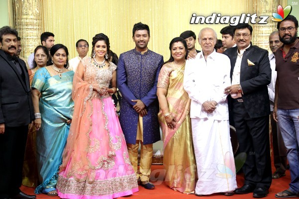 Bhagyaraj's son Shanthan And Keerthi Wedding Reception