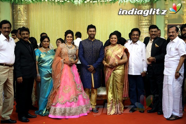 Bhagyaraj's son Shanthan And Keerthi Wedding Reception