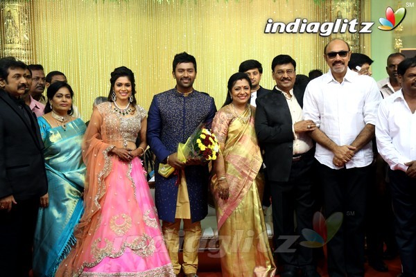 Bhagyaraj's son Shanthan And Keerthi Wedding Reception