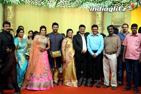 Bhagyaraj's son Shanthan And Keerthi Wedding Reception