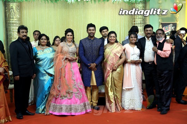 Bhagyaraj's son Shanthan And Keerthi Wedding Reception