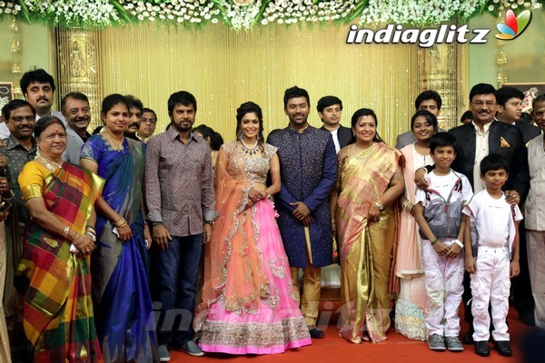 Bhagyaraj's son Shanthan And Keerthi Wedding Reception