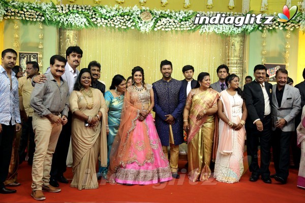 Bhagyaraj's son Shanthan And Keerthi Wedding Reception