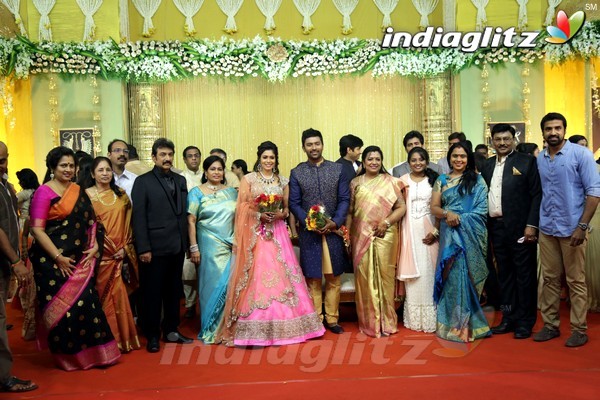 Bhagyaraj's son Shanthan And Keerthi Wedding Reception