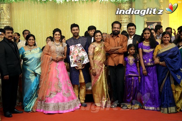 Bhagyaraj's son Shanthan And Keerthi Wedding Reception