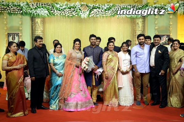 Bhagyaraj's son Shanthan And Keerthi Wedding Reception