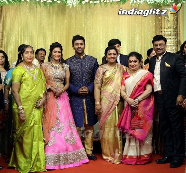 Bhagyaraj's son Shanthan And Keerthi Wedding Reception