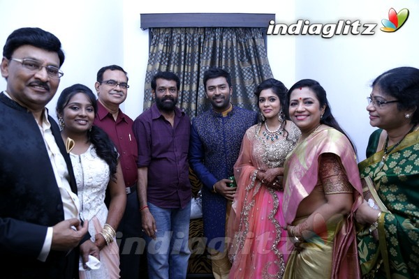 Bhagyaraj's son Shanthan And Keerthi Wedding Reception