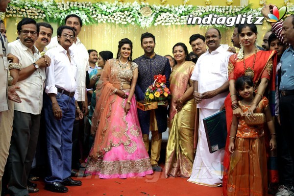 Bhagyaraj's son Shanthan And Keerthi Wedding Reception