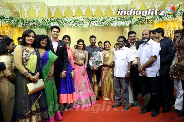 Bhagyaraj's son Shanthan And Keerthi Wedding Reception