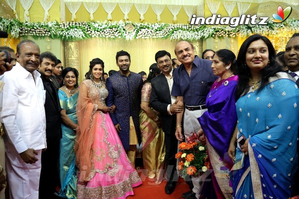 Bhagyaraj's son Shanthan And Keerthi Wedding Reception