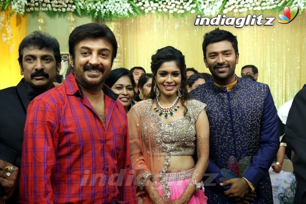 Bhagyaraj's son Shanthan And Keerthi Wedding Reception