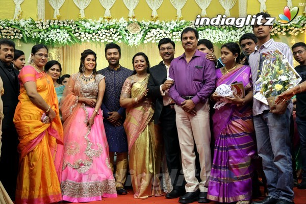 Bhagyaraj's son Shanthan And Keerthi Wedding Reception