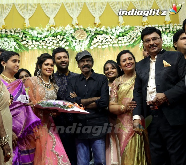 Bhagyaraj's son Shanthan And Keerthi Wedding Reception