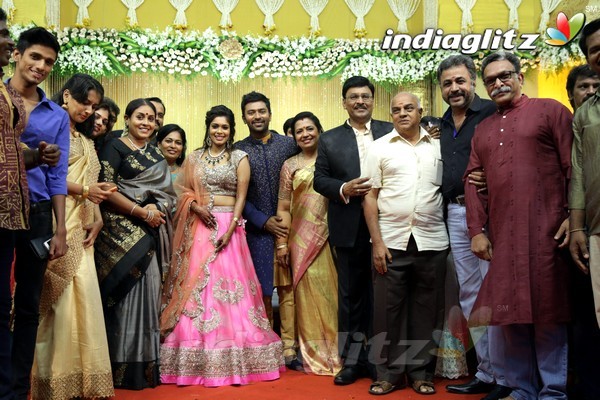 Bhagyaraj's son Shanthan And Keerthi Wedding Reception