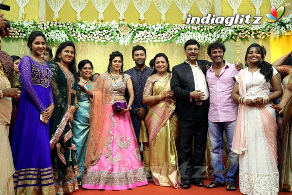 Bhagyaraj's son Shanthan And Keerthi Wedding Reception