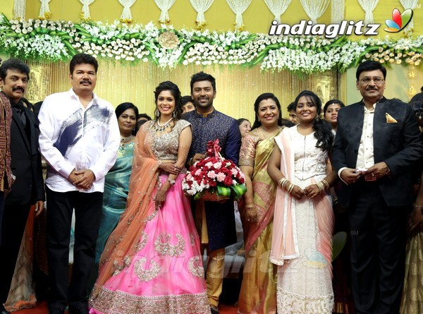 Bhagyaraj's son Shanthan And Keerthi Wedding Reception