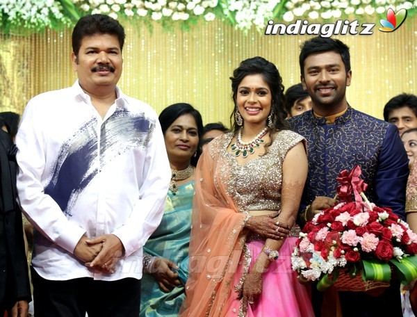 Bhagyaraj's son Shanthan And Keerthi Wedding Reception