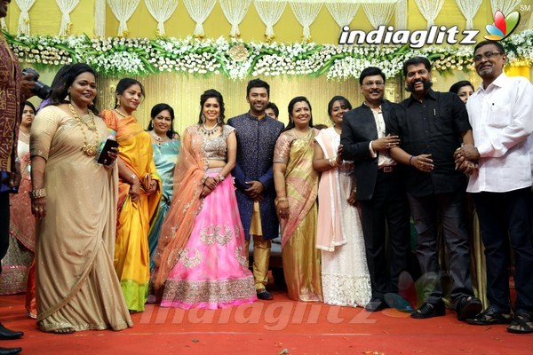 Bhagyaraj's son Shanthan And Keerthi Wedding Reception