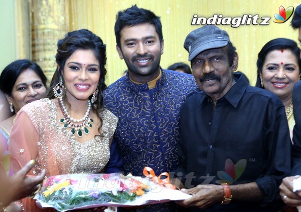 Bhagyaraj's son Shanthan And Keerthi Wedding Reception