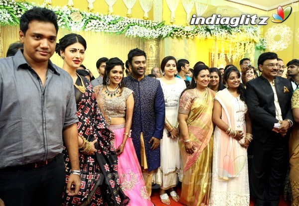 Bhagyaraj's son Shanthan And Keerthi Wedding Reception