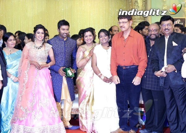 Bhagyaraj's son Shanthan And Keerthi Wedding Reception