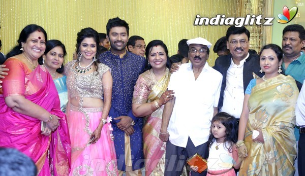 Bhagyaraj's son Shanthan And Keerthi Wedding Reception