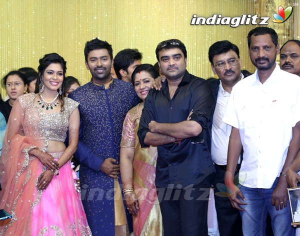 Bhagyaraj's son Shanthan And Keerthi Wedding Reception