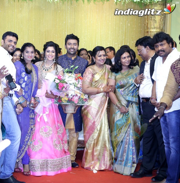 Bhagyaraj's son Shanthan And Keerthi Wedding Reception