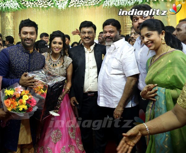 Bhagyaraj's son Shanthan And Keerthi Wedding Reception