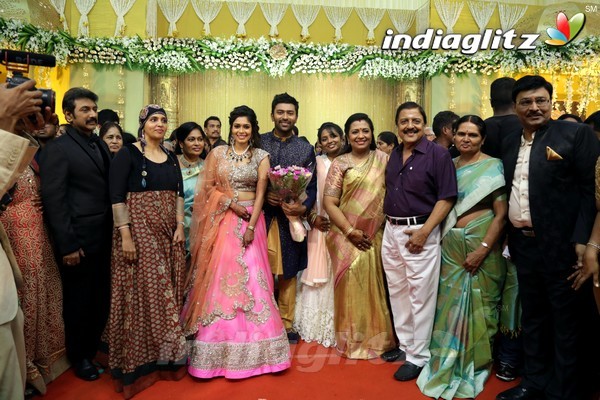 Bhagyaraj's son Shanthan And Keerthi Wedding Reception