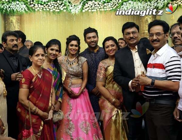 Bhagyaraj's son Shanthan And Keerthi Wedding Reception