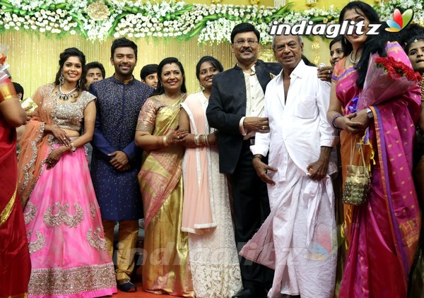 Bhagyaraj's son Shanthan And Keerthi Wedding Reception