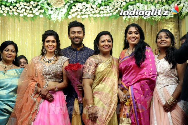 Bhagyaraj's son Shanthan And Keerthi Wedding Reception