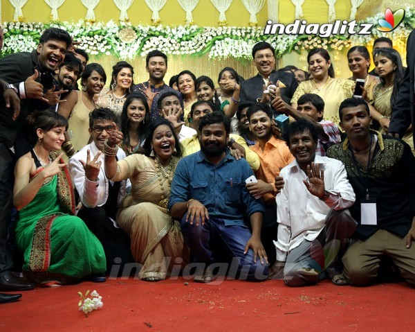 Bhagyaraj's son Shanthan And Keerthi Wedding Reception