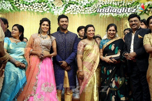 Bhagyaraj's son Shanthan And Keerthi Wedding Reception