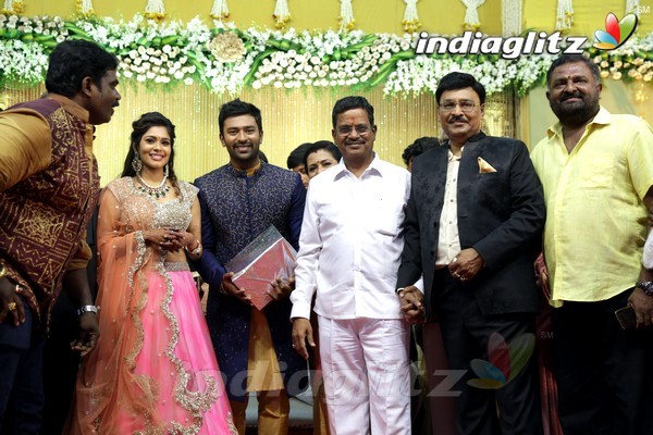 Bhagyaraj's son Shanthan And Keerthi Wedding Reception