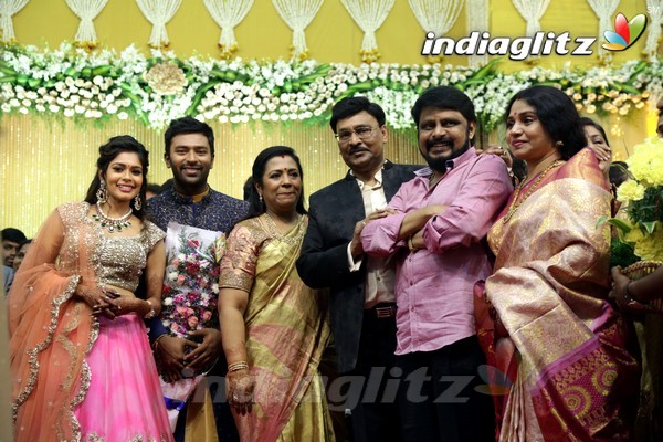 Bhagyaraj's son Shanthan And Keerthi Wedding Reception