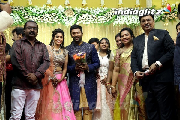 Bhagyaraj's son Shanthan And Keerthi Wedding Reception