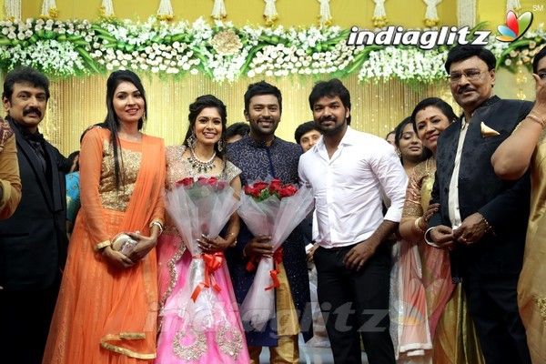 Bhagyaraj's son Shanthan And Keerthi Wedding Reception