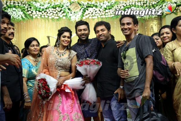 Bhagyaraj's son Shanthan And Keerthi Wedding Reception